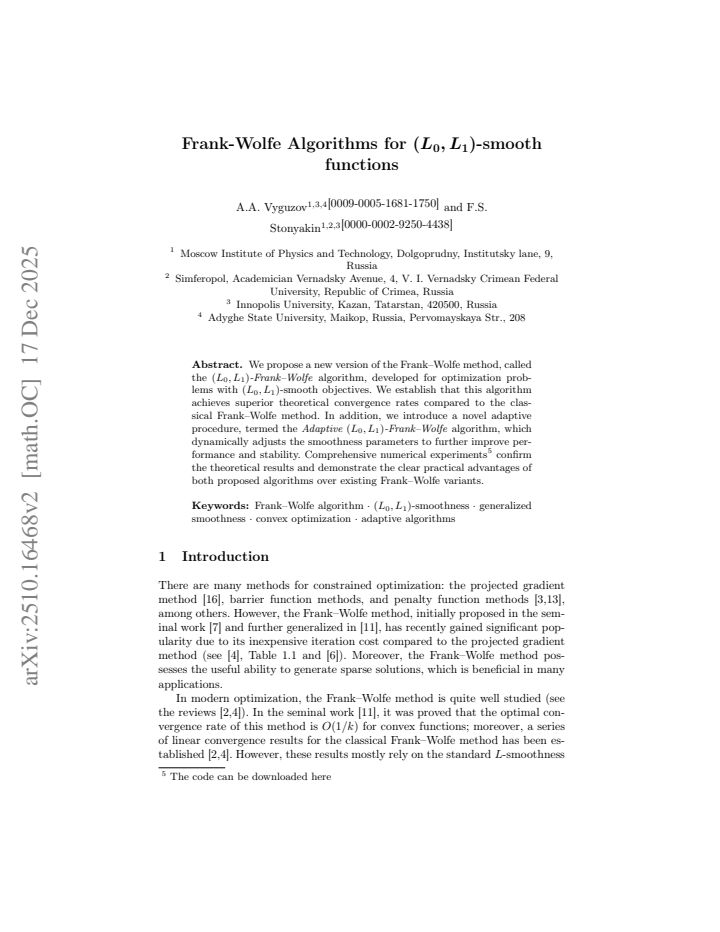 First page
