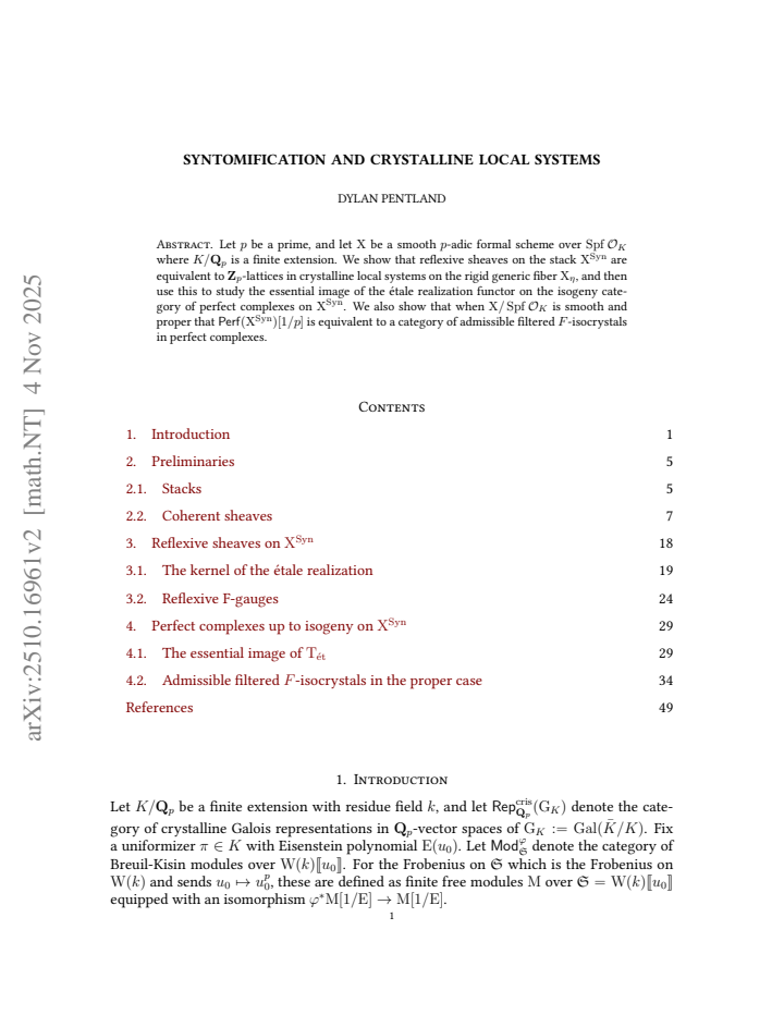 First page