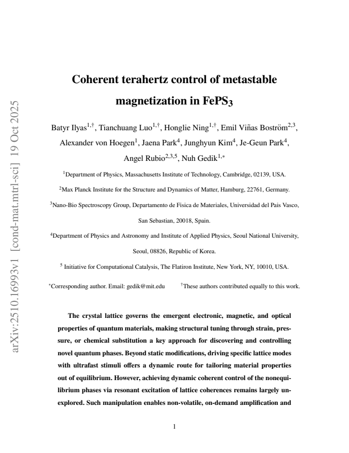 First page