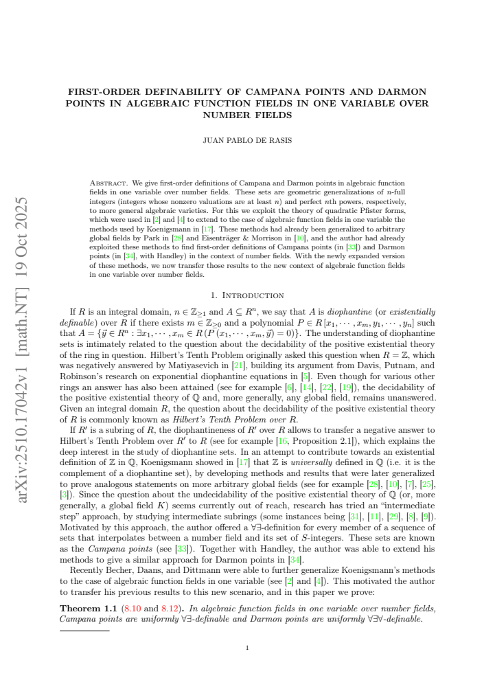 First page