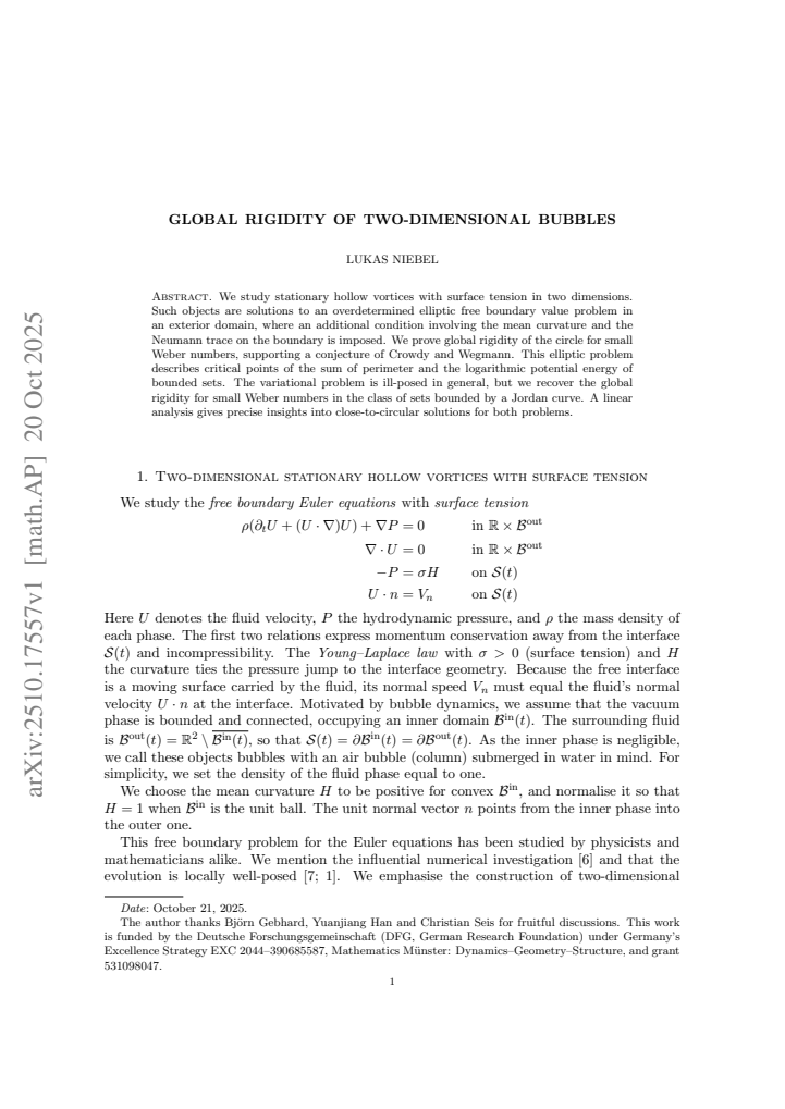 First page