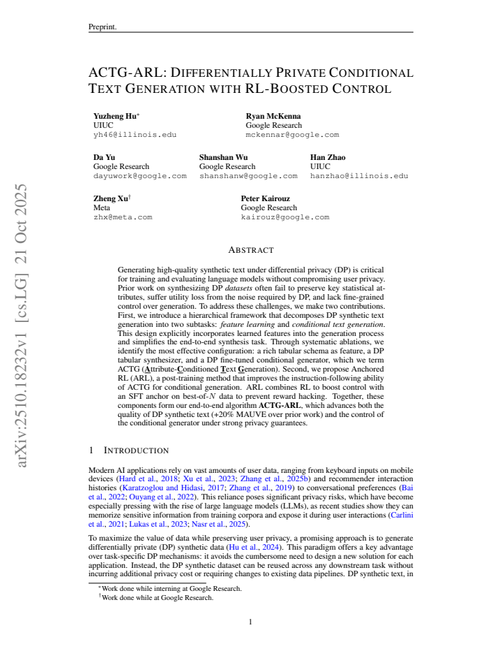 First page