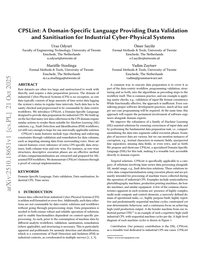 First page