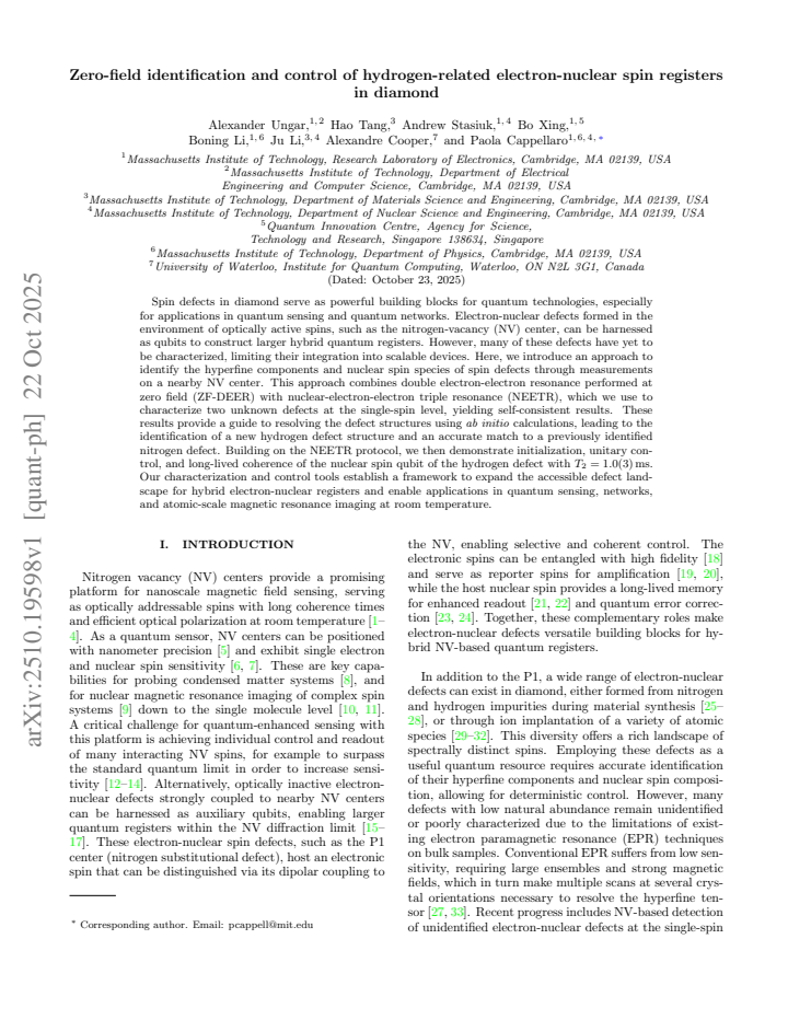 First page