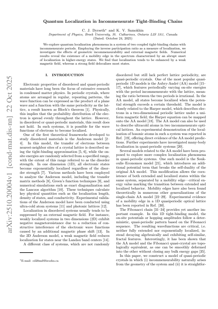 First page