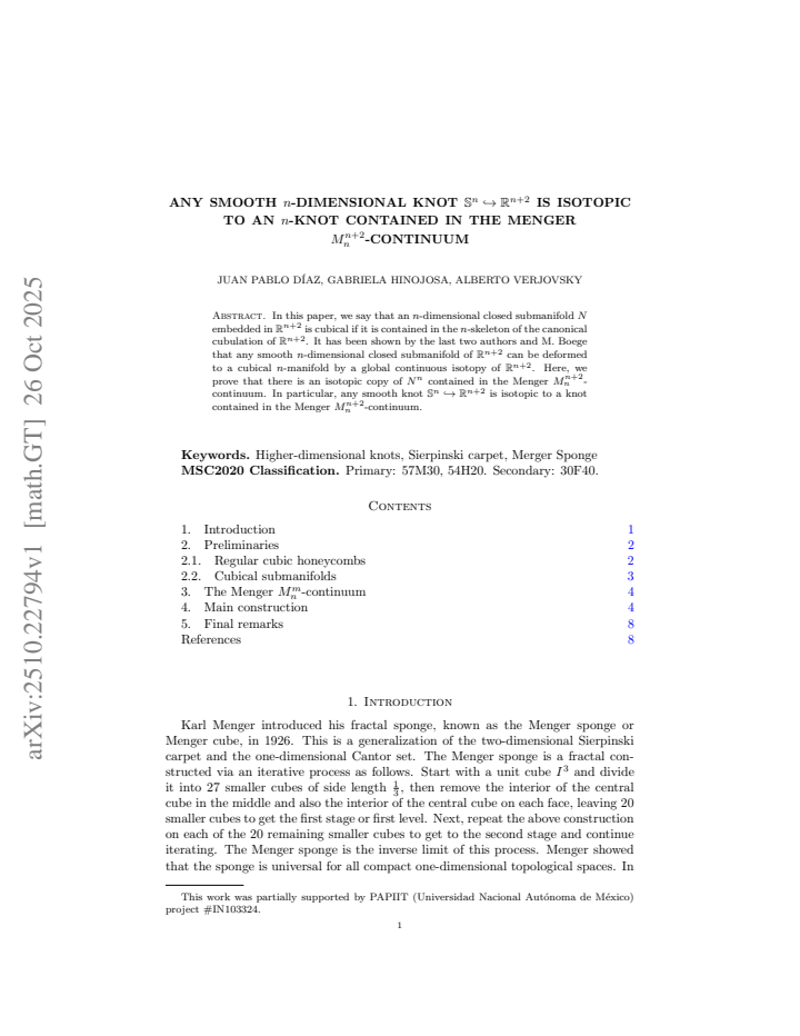First page