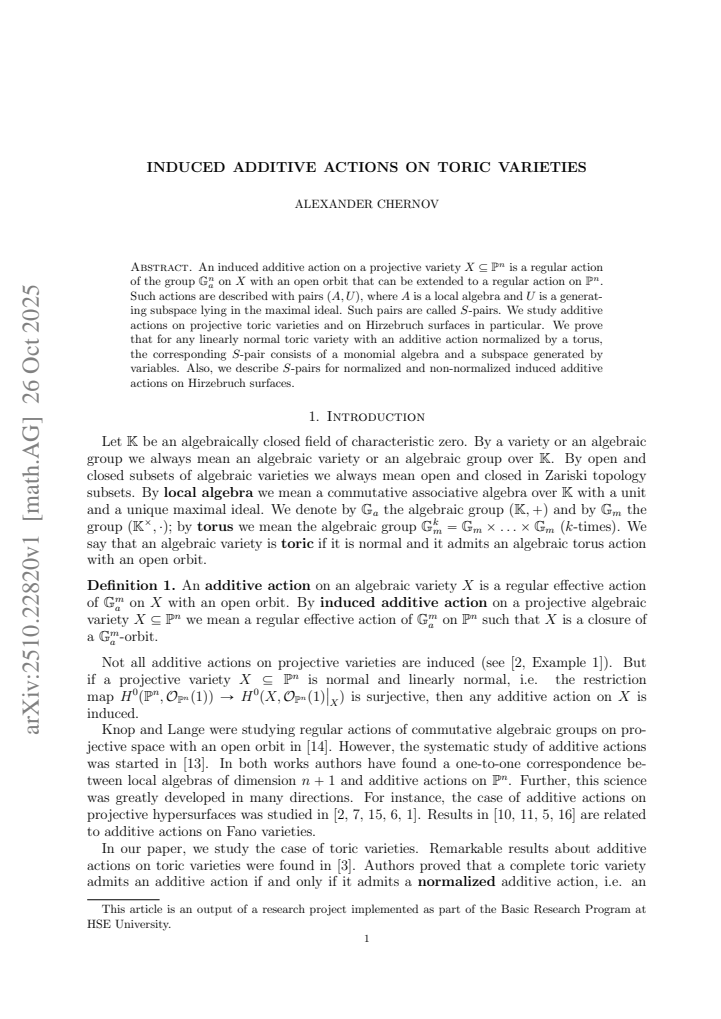 First page