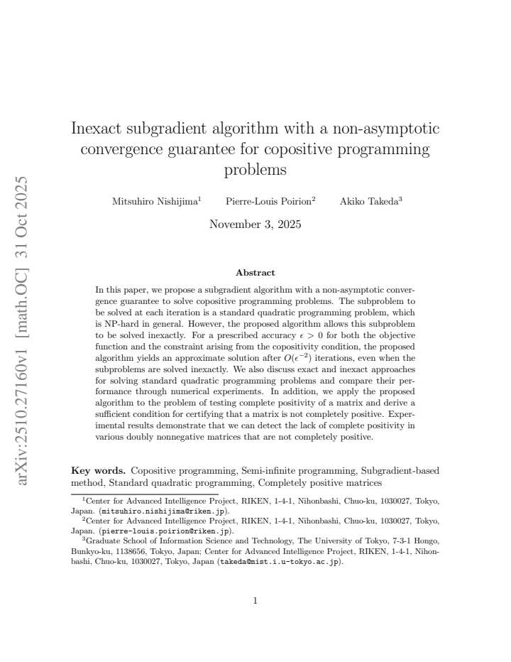First page