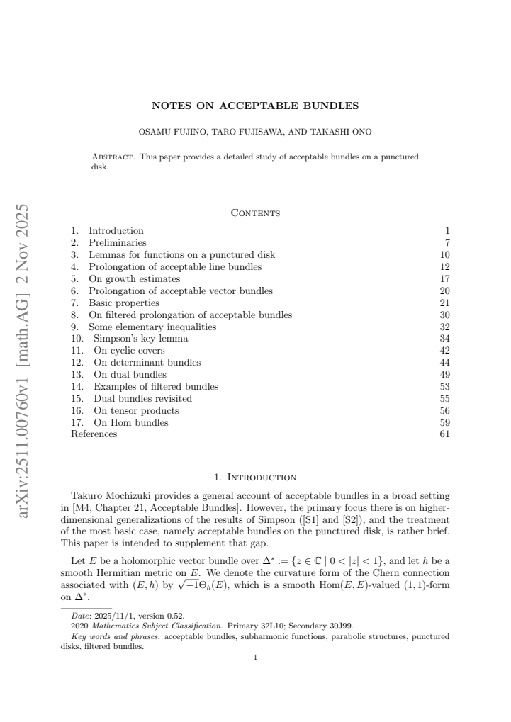 First page