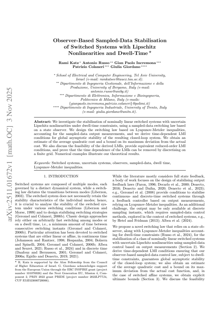 First page