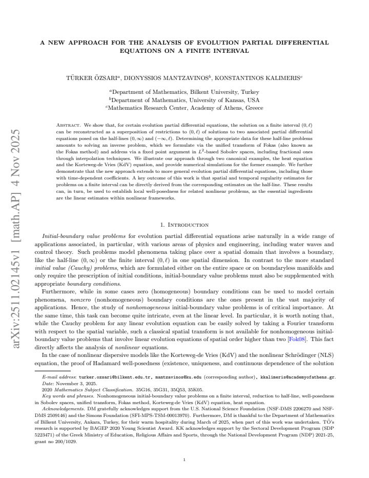 First page