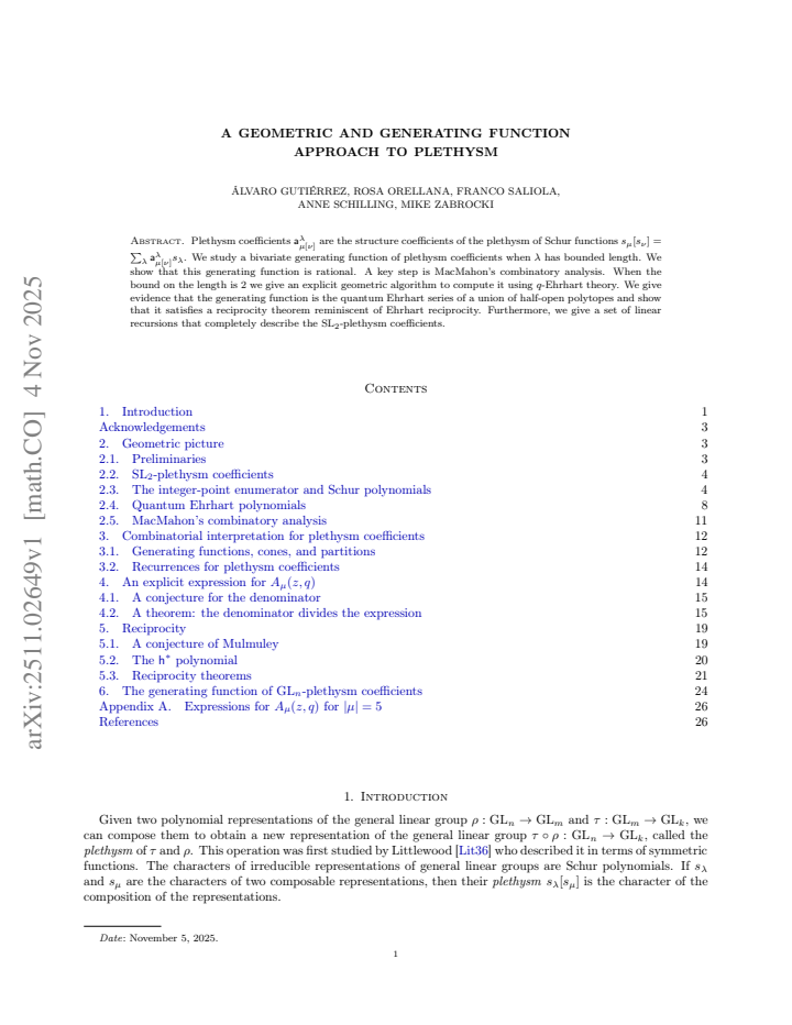 First page