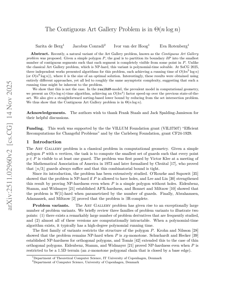 First page