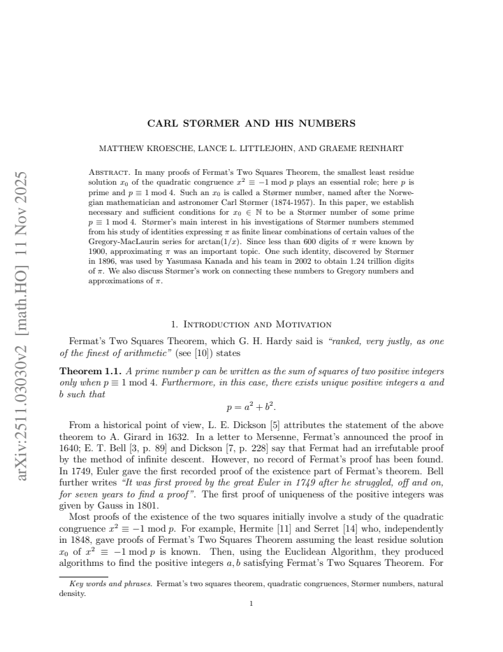 First page