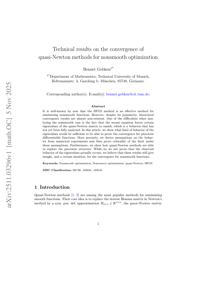 First page