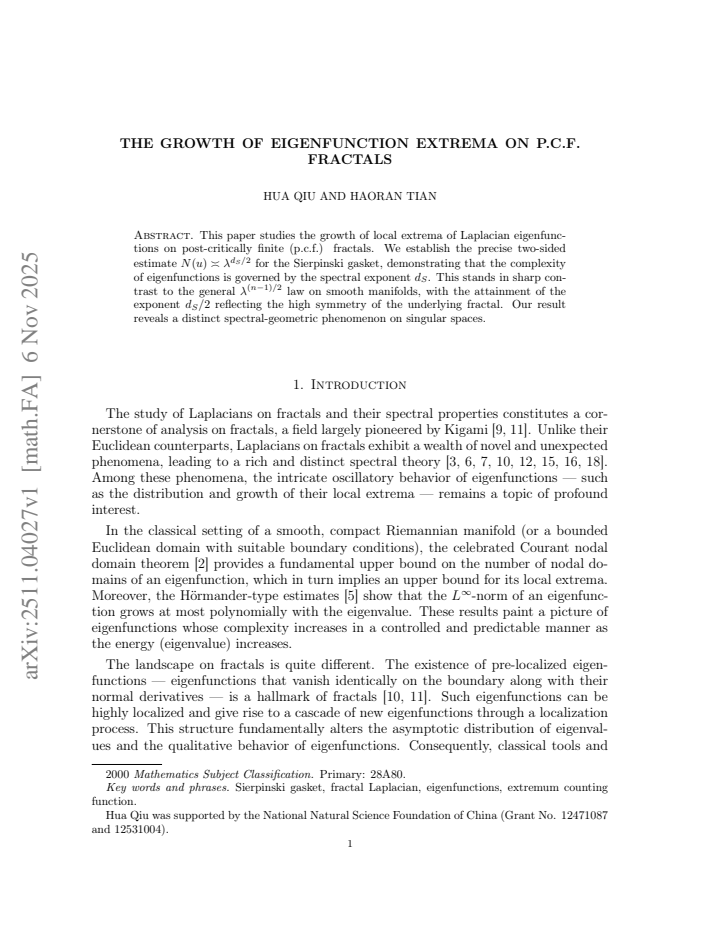 First page