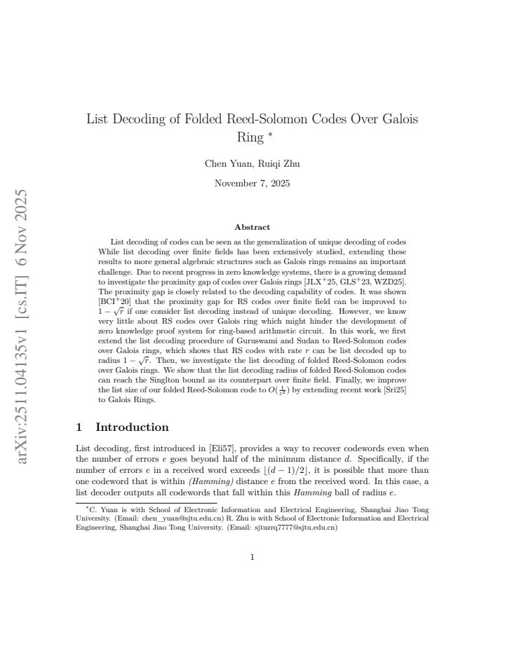 First page