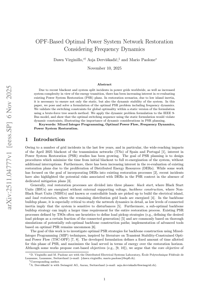 First page