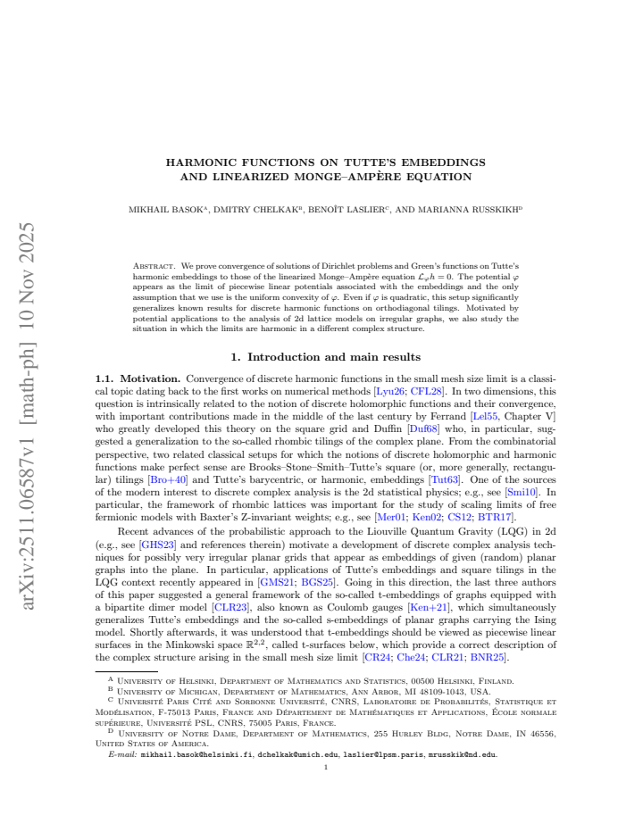 First page