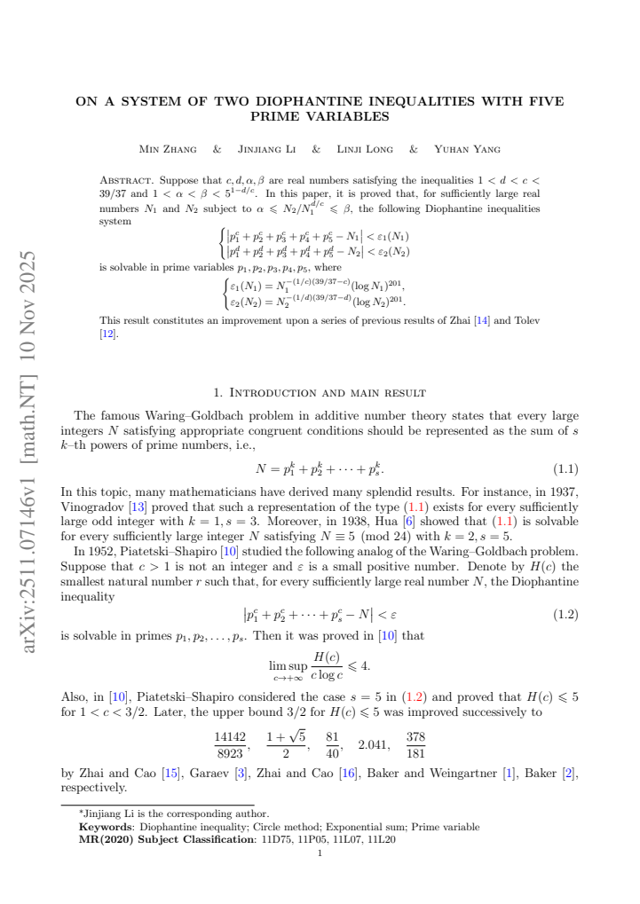 First page