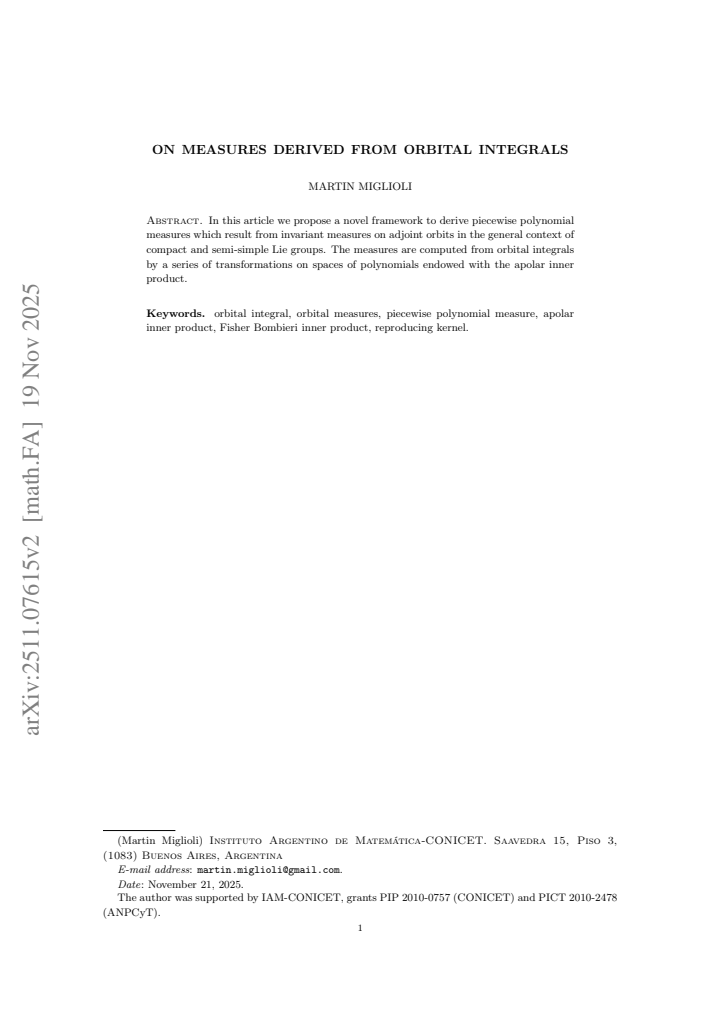 First page