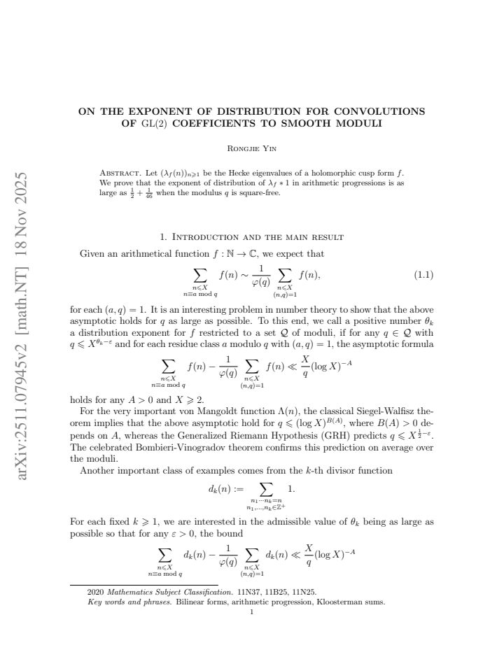 First page