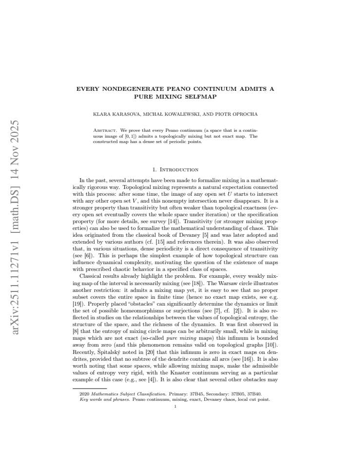 First page