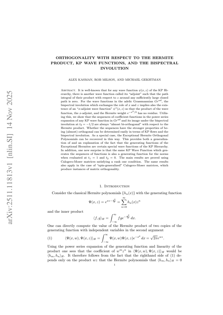 First page