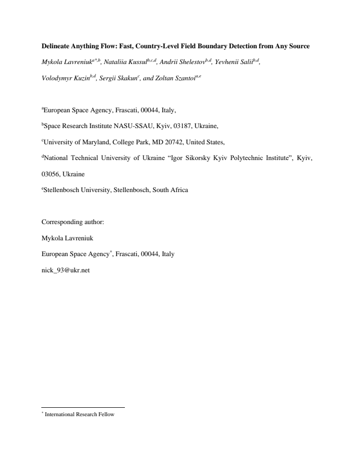 First page