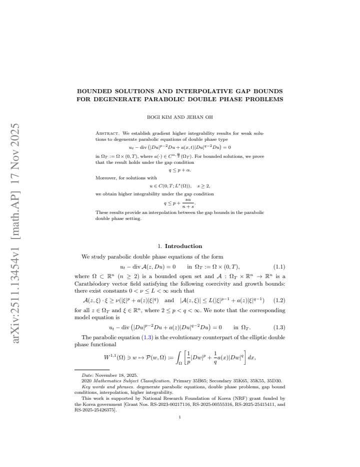 First page