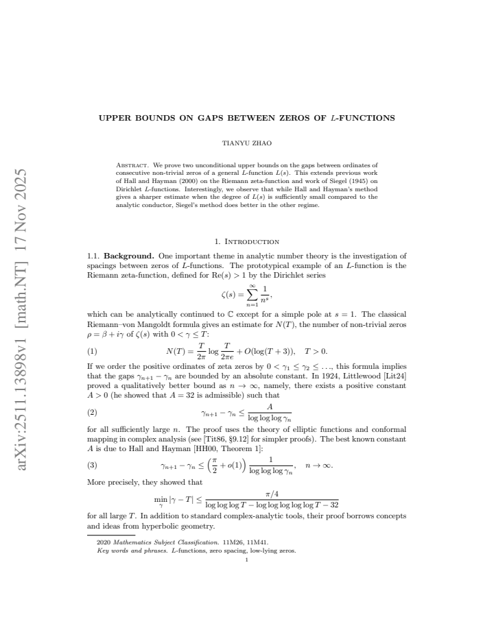 First page