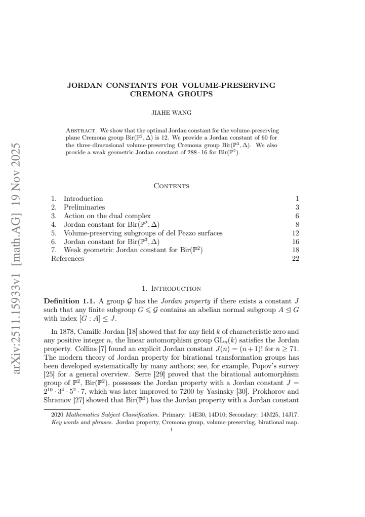 First page