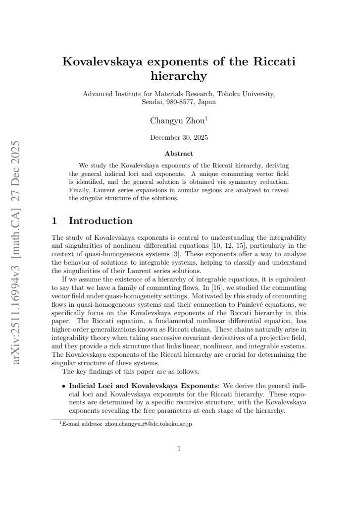 First page