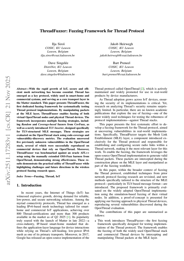 First page