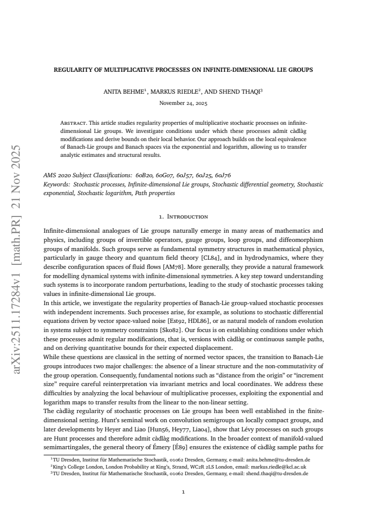 First page