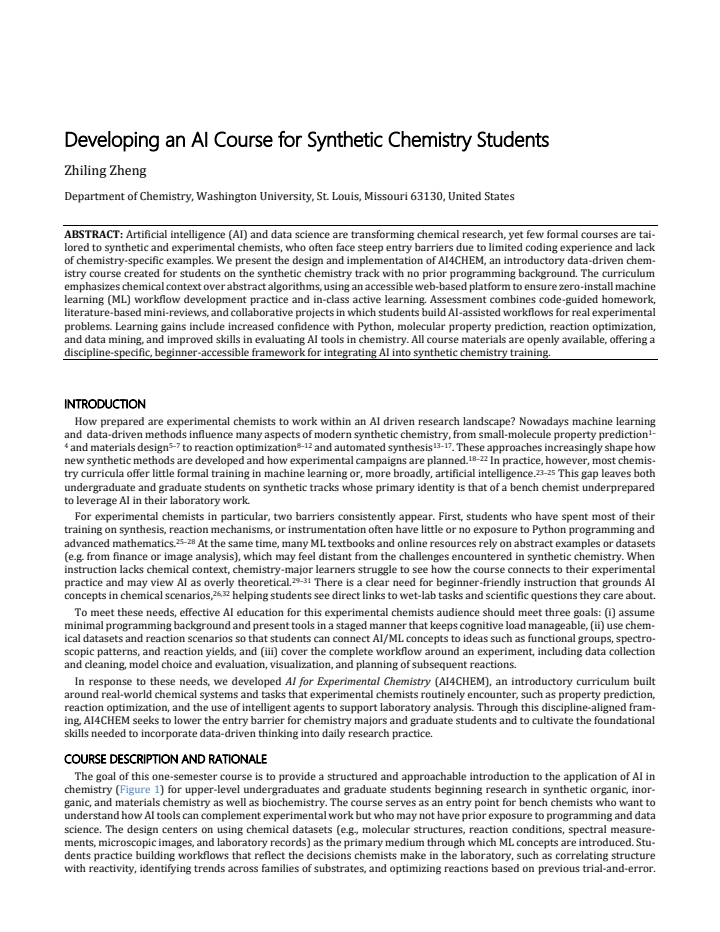 First page