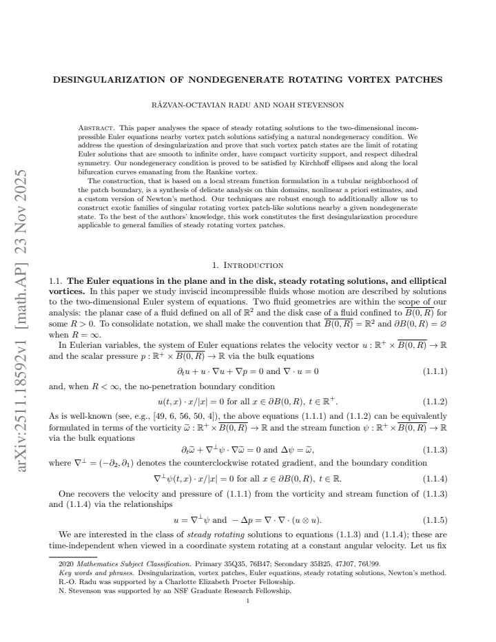 First page