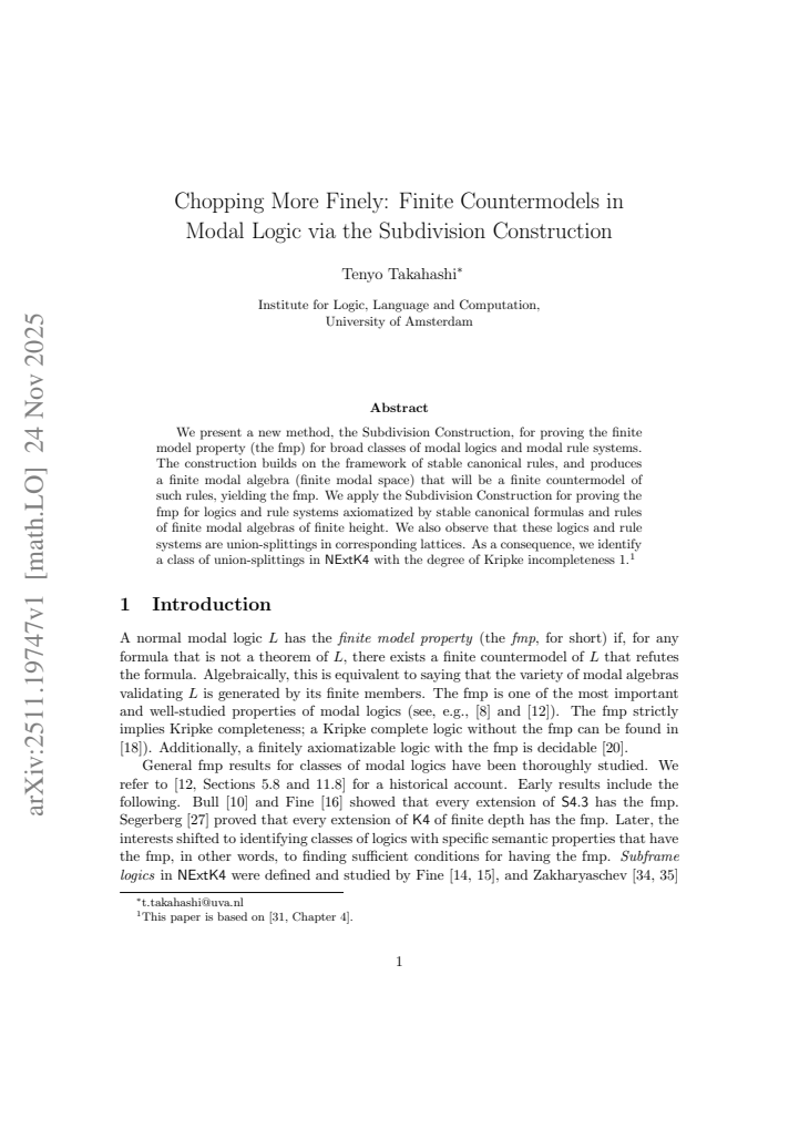 First page