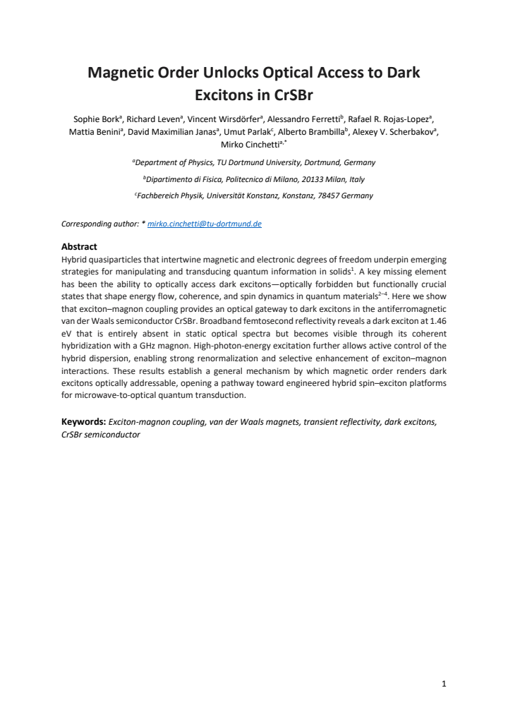 First page