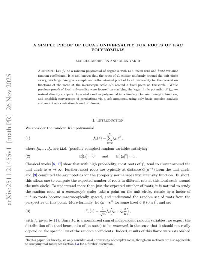 First page