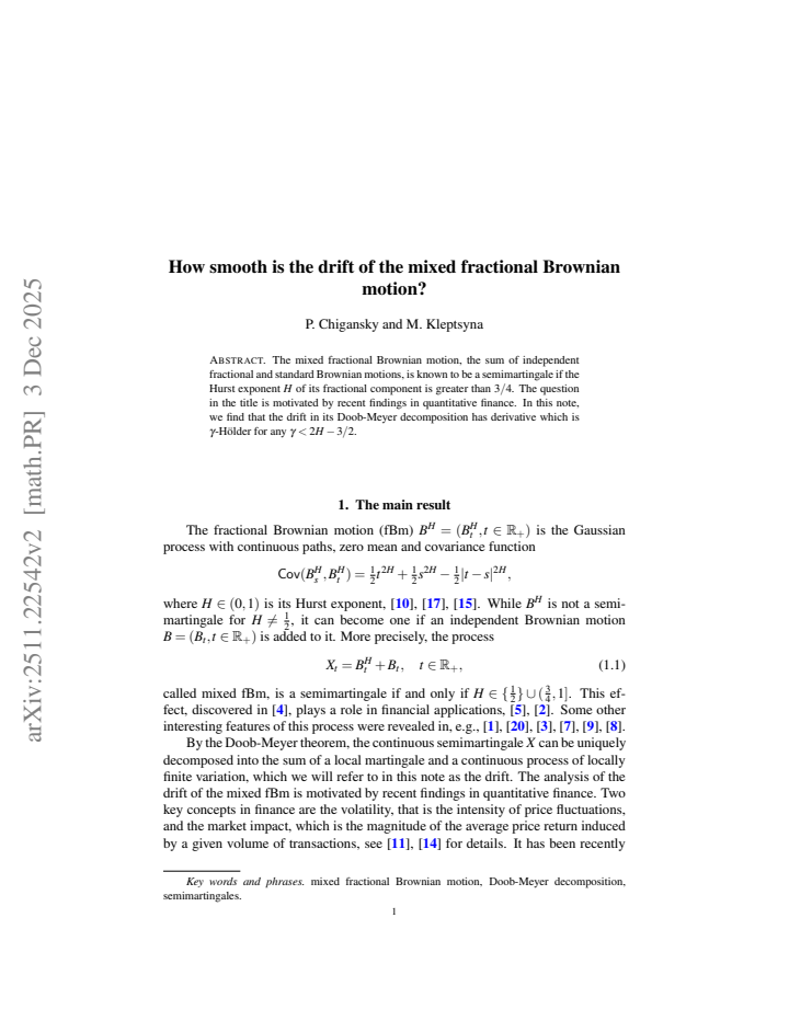 First page