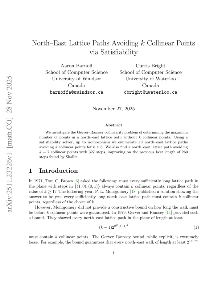 First page