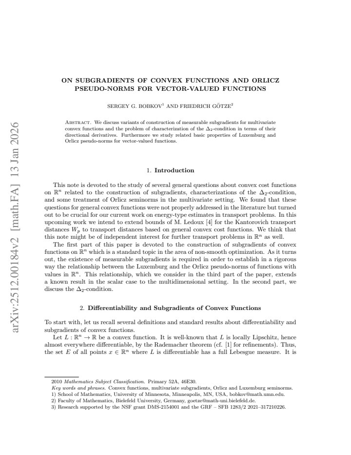 First page