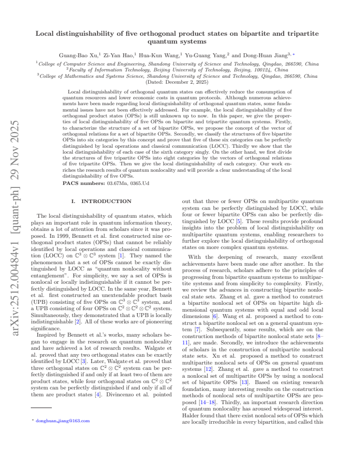 First page