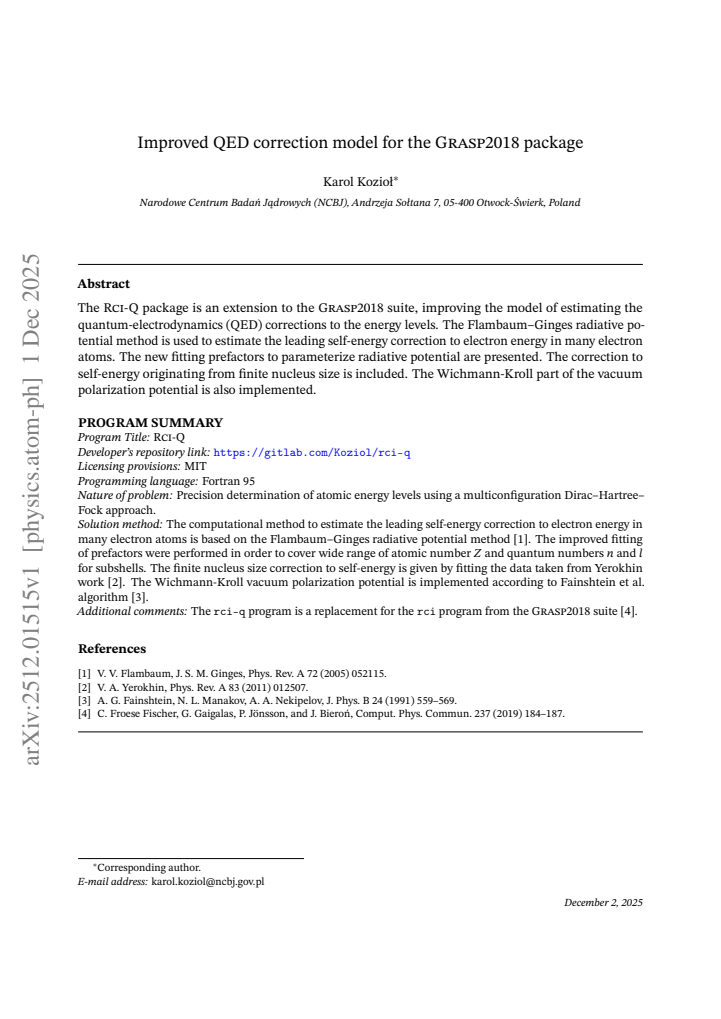 First page