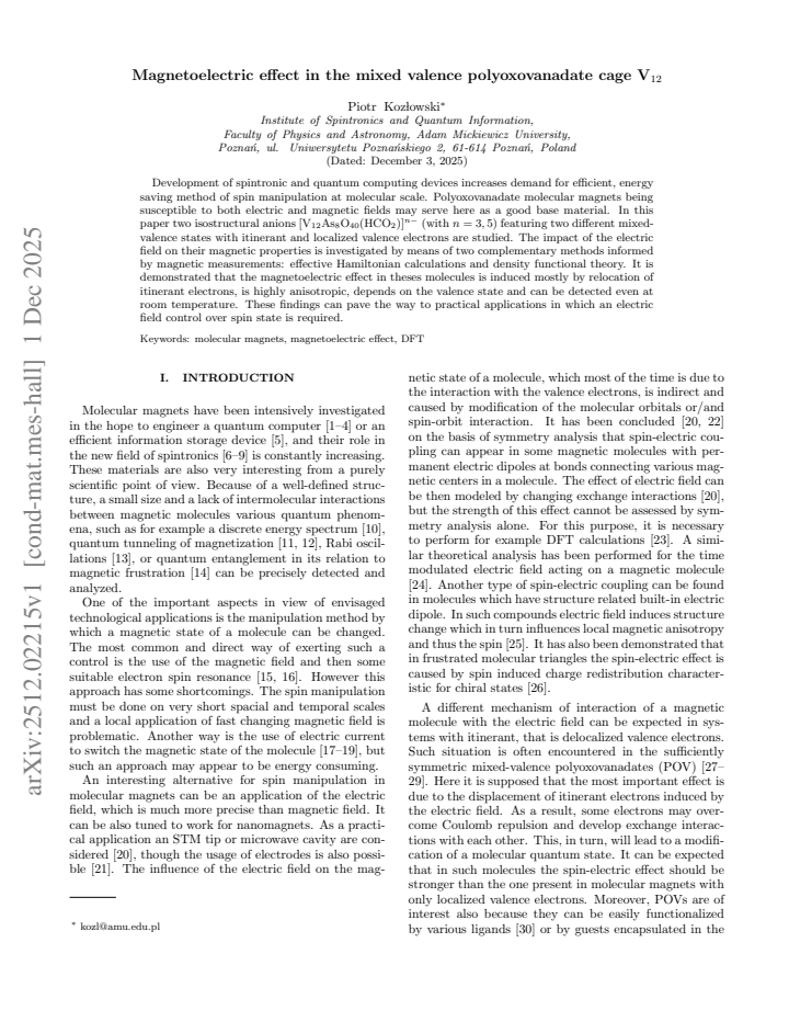 First page