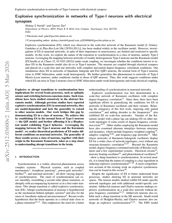 First page