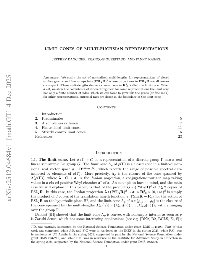 First page