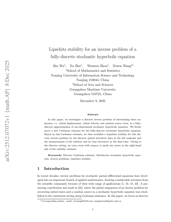 First page