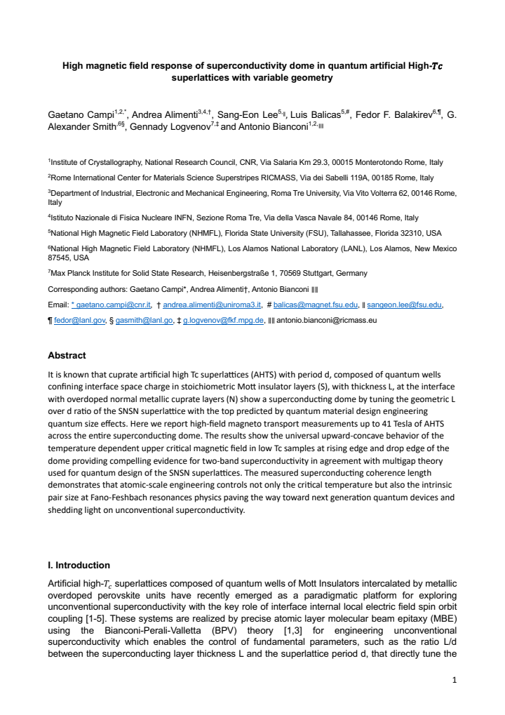 First page